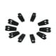 thumbnail image 3 of Pinzas para perchas de ropa, 10 piezas Pinzas para perchas flocadas Pinzas para perchas Pinzas para ropa diseñadas meticulosamente, 3 of 12