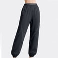 thumbnail image 2 of AherBiu Trackpants for Women Lightweight Running Pants High Waisted Casual Loose Cinch Bottom Pants, 2 of 7