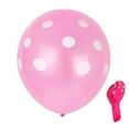 thumbnail image 1 of Yuarrent 100 piezas globos de lunares látex peso ligero punto de onda globo colorido atmósfera arreglo foto Props bebé Kits de decoración para fiestas Punto rosa/blanco Yuarrent HA062964-04B, 1 of 6