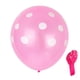 thumbnail image 1 of Naiovety 100 piezas globos de lunares látex peso ligero punto de onda globo colorido atmósfera arreglo foto Props bebé Kits de decoración para fiestas Punto rosa/blanco, 1 of 6