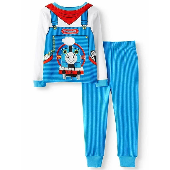 Thomas The Train 2 PC Long Sleeve Tight Fit Cotton Pajama Set Boy Size 3T