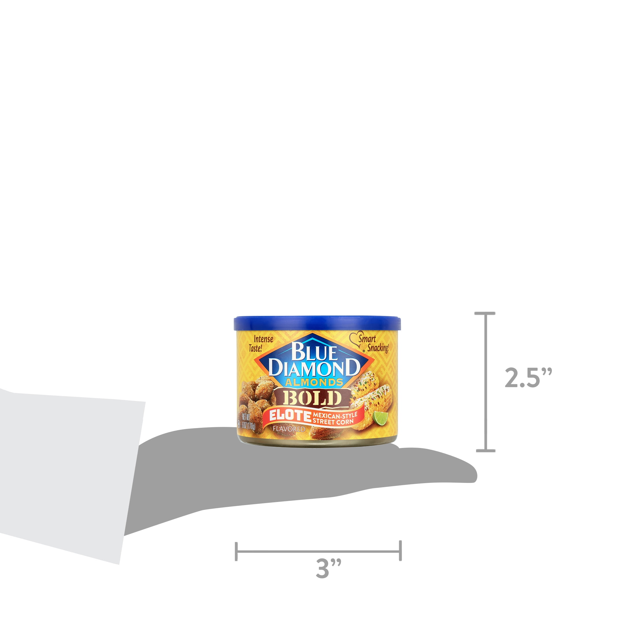 (4 pack) Blue Diamond Almonds Elote Flavored Snack Nut, 6 oz.