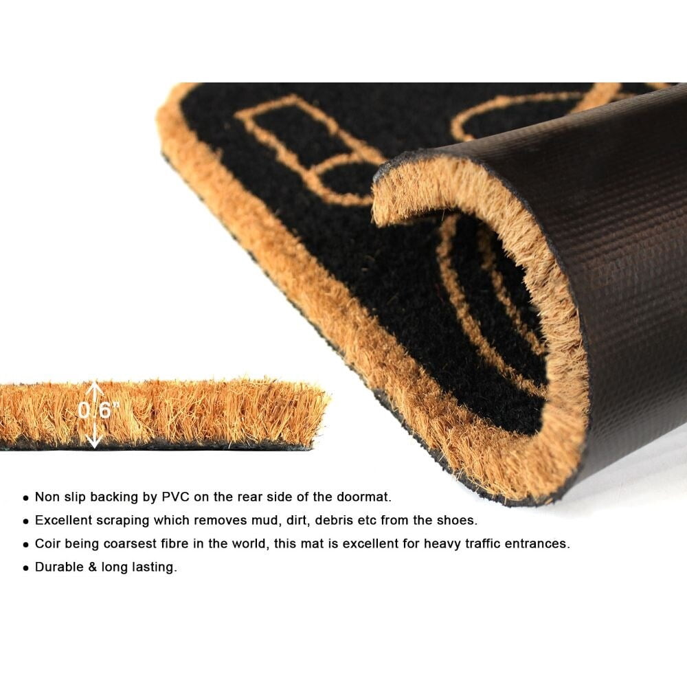 RugSmith Black Machine Tufted Just say cheese, 16" x 24",Black