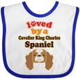thumbnail image 3 of Inktastic Cavalier King Charles Spaniel Dog Boys or Girls Baby Bib, 3 of 4