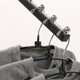 thumbnail image 3 of SSWBasics Rubberized Hangers - Black Metal - 16 inch - Case of 20, 3 of 7