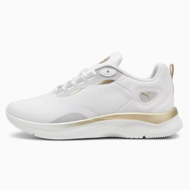 Tenis Puma Softride Orla Metallic Dream para Mujer 397804-01 blanco 22.5