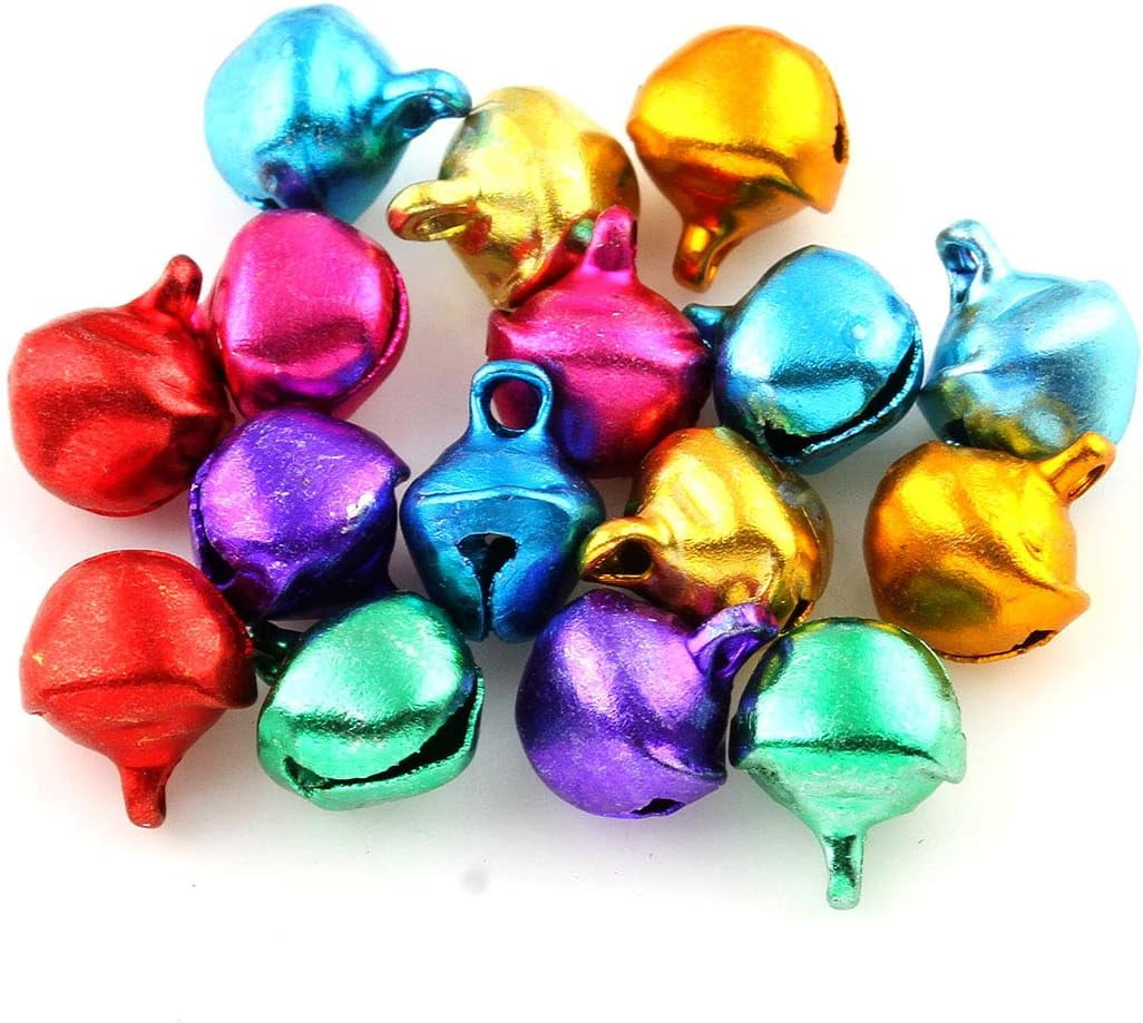 Colorful Bells Small Bells Metal Bells Christmas Tree Bells for Jewelry