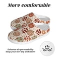 thumbnail image 6 of Daiia Rustic Christmas Ornaments Print Women’s Fuzzy Slippers Memory Foam Lightweight House Shoes Cozy Loafer Flannel House Shoes-46/47, 6 of 7