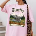 thumbnail image 2 of Jimothy Raccoon Viral Meme Tee, Stay Weird Funny Timothy Raccoon Shirt, Animal Lover Gift, Seattle Short Spine King Raccoon Tee, 2 of 4