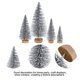 thumbnail image 5 of Árbol de Navidad Pangda Mini plateado artificial x42, 5 of 7