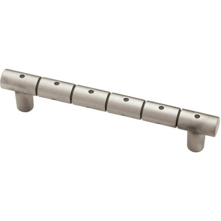 Cabinet Pewter Handles - Liberty 96mm Ring and Dot Cabinet Pull, Brushed Satin Pewter