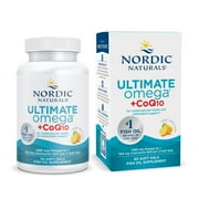 Nordic Naturals Ultimate Omega +CoQ10 Softgels, 1280 Mg, Non-GMO, 60 Ct.