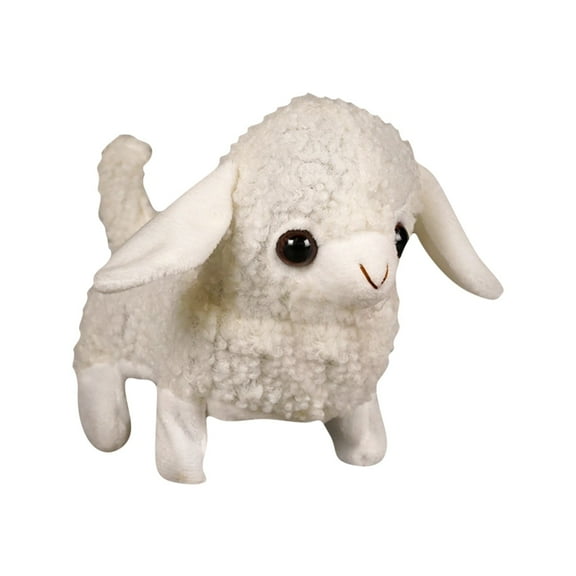Lamb Toy for Kids Interactive Realistic Stuffed Animal Soft Animated Pet for Toddlers