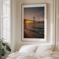 thumbnail image 5 of Whitestone Bridge 01 - Bronx New York Photography Bridge Sunset Coast Ocean Scenic Landscape Water Oak Framed Wall Art Print 8 x 10 inches, 5 of 12