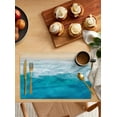 thumbnail image 3 of Placemat Ocean Beach Waves Kitchen Placemat Home Decoration Dining Table Mats Coffee Coaster Mat, 3 of 5