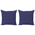 thumbnail image 1 of Geometric Throw Pillow Cushion Cover Pack of 2, Repetitive Pattern with Polygonal Shapes and Motifs, Zippered Double-Side Digital Print, 4 Sizes, Violet Charcoal Grey, by Ambesonne, 1 of 2