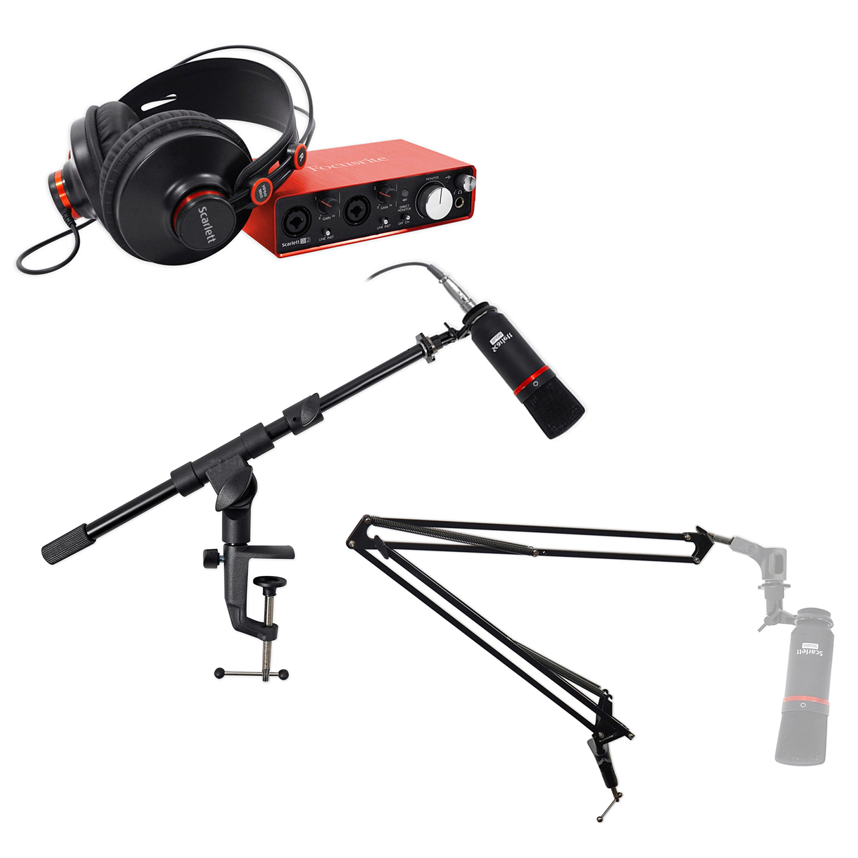 Focusrite SCARLETT STUDIO 2i2 2nd Gen Audio Interface+Mic+Headphones