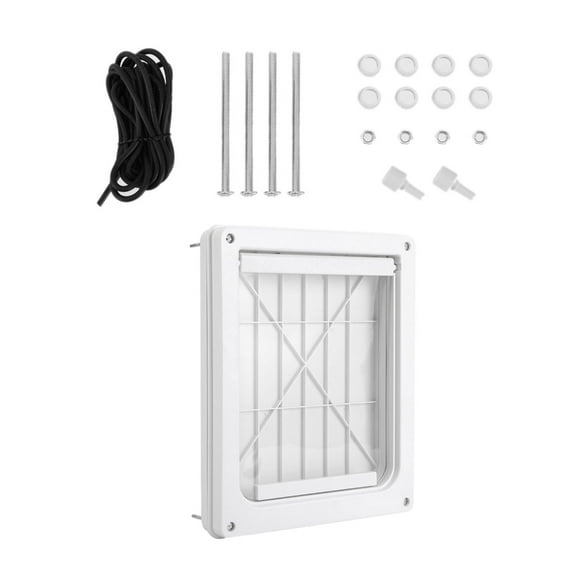 Yammee Security Lock Flap Door for Dog Cats Small Animal Pet Gate Door for Window