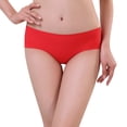 thumbnail image 1 of B91xZ Womens Underwear Briefs Plus Size Microfiber Slip Short Underwear,Red One Size, 1 of 3