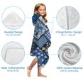thumbnail image 7 of Pioneer Flower Floral Print Pattern Hooded Bath Towel，50"x30" for Ages 3 To 12 Kids, Quick Dry Lightweight Soft Microfiber Hood Beach Towel Cover Up for Kids, 7 of 7