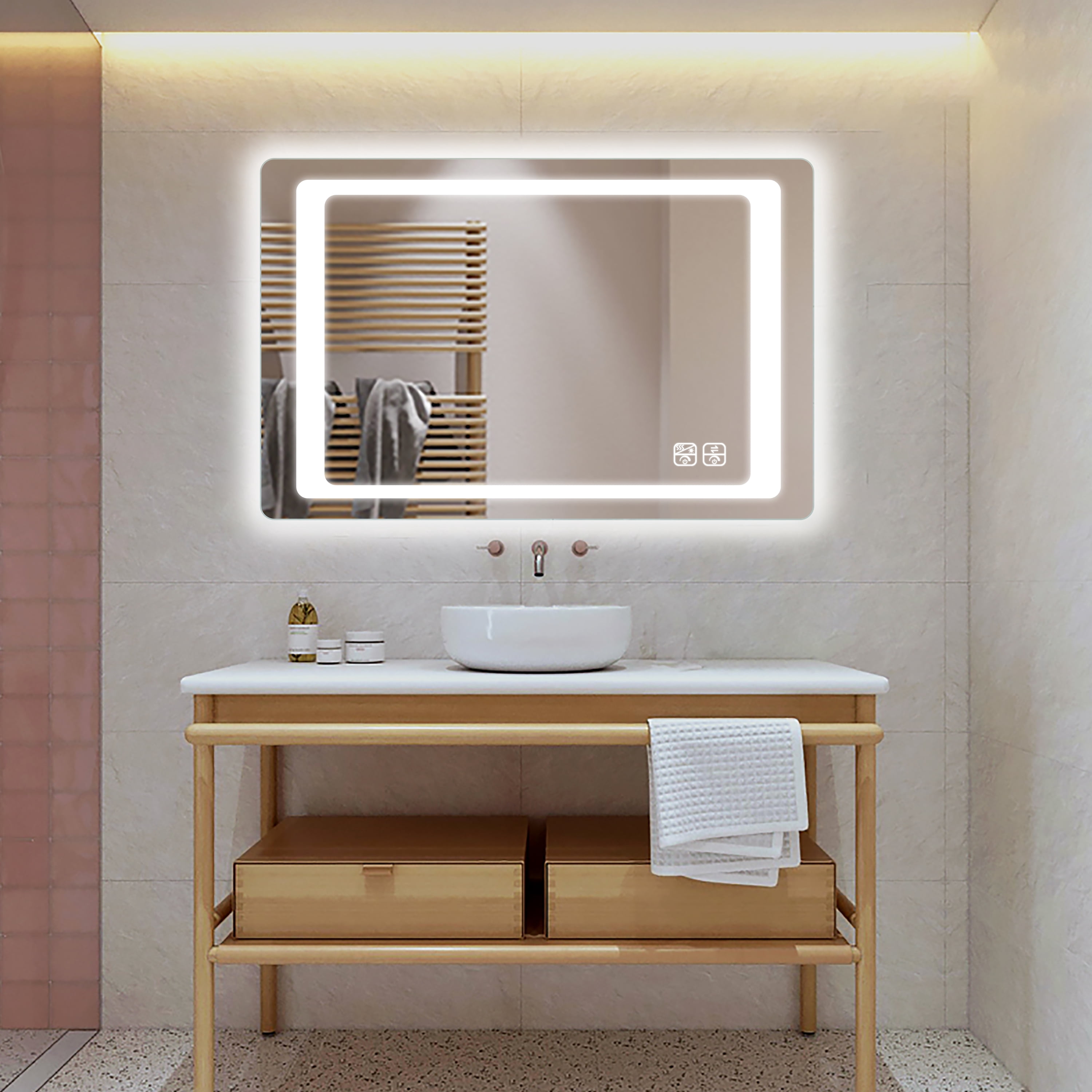 Saint Birch Elvis Frameless LED lighted Bathroom/Vanity Mirror