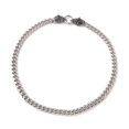 thumbnail image 5 of 1 pc Non-Tarnish 304 Stainless Steel Curb Chains Necklace with Wolf Clasps for Men Women Stainless Steel color 23.78 inch(60.4cm), 5 of 5
