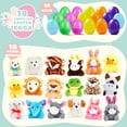 thumbnail image 2 of Huevos de Pascua precargados JOYIN con juguetes de animales de peluche, 18 unidades, 2 of 7