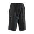 thumbnail image 2 of DODADAWANJ Capris Pants for Men Below Knee Cotton Casual 3/4 Capri Pant Big and Tall Wide Leg Elastic Waist Hiking Sports Long Shorts with Pockets Black XXXL, 2 of 7