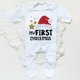 thumbnail image 1 of Body con estampado de Papá Noel para bebé, ropa de dormir para recién nacido, mono de manga larga para invierno, 1 of 4