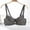 Dark Gray, variant on Bras for Women,Push Up Bra,Womens Bras,Breathable,Comfort Fit,Solid,Polyester,Spandex ,Gray,2XL