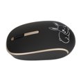 thumbnail image 5 of Ratón inalámbrico tipo C, botón de silencio de 1200DPI, receptor Dual USB, ratón USB C con bonito patrón de conejo para oficina de negocios, 5 of 5