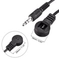 thumbnail image 3 of Unique Bargains IR Infrared Receiver Extender Cable 0.14' Jack 4.9FT Long 26ft Receiving Distance Black Flat Head, 3 of 4