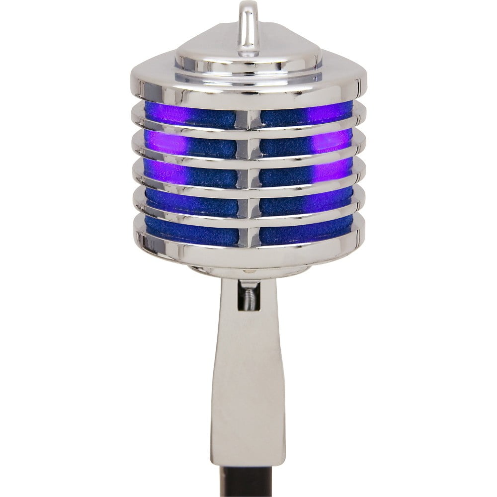 Heil Sound The Fin Retro-Styled Dynamic Microphone - Chrome Body/Blue LED