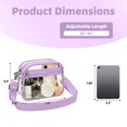 thumbnail image 2 of Gynky Clear Crossbody Bag for Stadium Events, Transparent Purse Bag for Concerts Sports, 2 of 4
