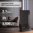 Free Shipping! NETGEAR Nighthawk AX2700 DOCSIS 3.1 WiFi 6 Router, 2 ...
