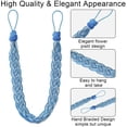 thumbnail image 4 of Cortinas tejidas a mano Cuerda atada Tipo simple Alzapaños para cortinas y accesorios (Azul) oso de fresa  Hogar, 4 of 5