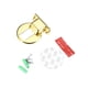 thumbnail image 2 of Eigraketly Tope de puerta, componente modificado, soporte anticolisión de tamaño pequeño, soporte de tope para puertas de aleación de Zinc, accesorio de Herramientas y ferretería Dorado Eigraketly TO009255-07, 2 of 6