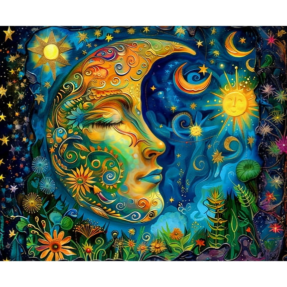 Springbok 1000 Piece Blue Moon for Adults Jigsaw Puzzle for Adults  - Poster Now Included