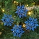 thumbnail image 2 of Christmas Concepts Juego de 12 Adornos Colgantes de Copos de Nieve Brillantes de 10 cm - Adornos navideños (Azul Real), 2 of 6