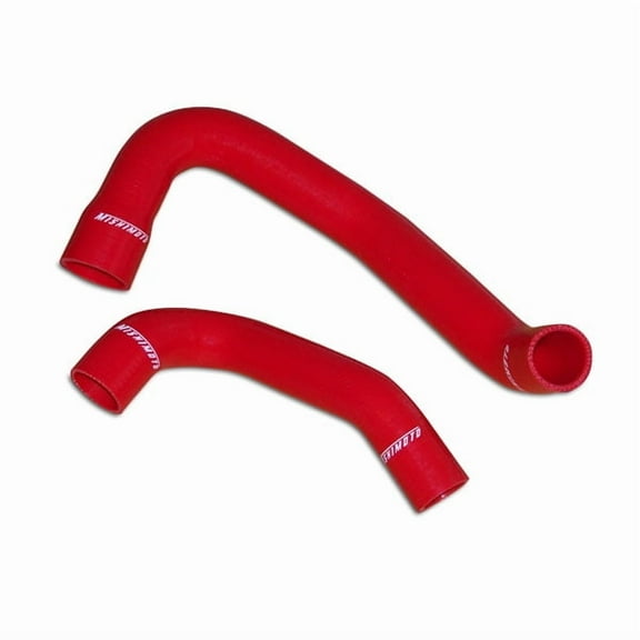 Mishimoto MMHOSE-WR6-97RD Silicone Water Hose Kit Compatible With Jeep Wrangler 6Cyl 1997-2006 Red