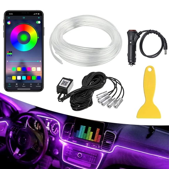 Ambient Lighting for Car, LED Lights for Car Interior, Multicolor RGB Lighting Kit with Music Mode