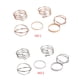 thumbnail image 3 of Minnieouse Paquete de 6 anillos femeninos, conjunto Vintage, joyería conjunta ajustable, anillos de apertura de aleación, accesorios de regalo para boda Ropa, zapatos y accesorios Miscelánea Oro Minnieouse PS13601-01, 3 of 6