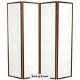 thumbnail image 7 of Red Lantern 6 ft. Tall Double Cross Shoji Screen - Walnut - 4 Panels, 7 of 7