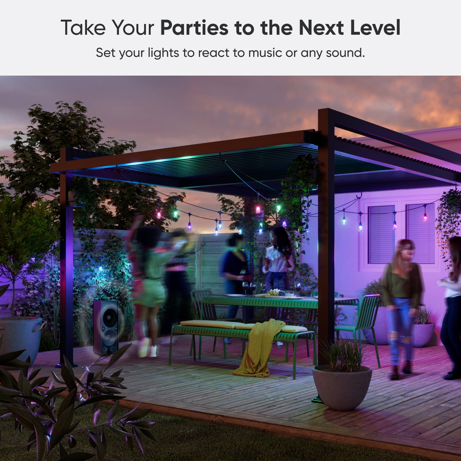 Nanoleaf Essentials Matter Smart Multicolor Outdoor String Lights Smarter Kit 15m (49ft)