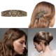 thumbnail image 2 of Pinza De Pelo Con Pasador Francés Grande Con Antigua Para Mujer - Oro 2 Sunnimix broches para el cabello retro para mujeres, 2 of 7