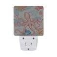thumbnail image 2 of Cartoon Octopus and Coral Night Light 2 Pack LED Nightlight Plug into Wall Dusk to Dawn Sensor Soft White, 2 of 7
