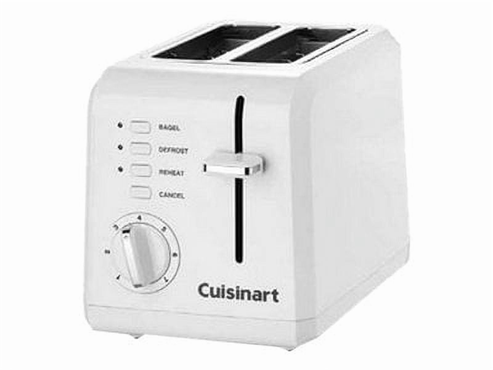 Cuisinart Plastic Compact 2 Slice White Toaster