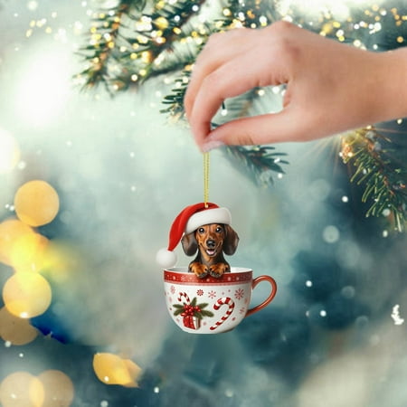 

Vintage Christmas Candy Garland 2D Christmas Green Baby Pendant Christmas Cartoon Cute Baby Pendant Double Printed Acrylic Christmas Baby Hatching Pendant G