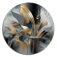 thumbnail image 2 of Designart "Marble Abstraction in Soft Colors II" Abstract Marble Round Metal Art, 2 of 5