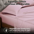 thumbnail image 4 of BNM 300 Thread Count Egyptian Cotton Pillowcase Set, Standard, Lavender, 4 of 5